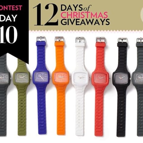 12 Days of Christmas Giveaways: Enter to win one of ten brightly hued Joe Fresh watches!