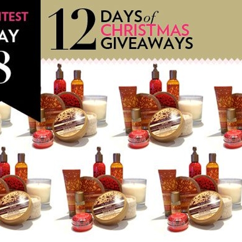 12 Days of Christmas Giveaways: Enter to win one of eight The Body Shop holiday baskets!