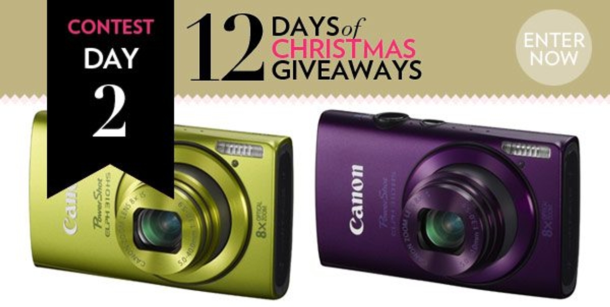 12 Days of Christmas Giveaways: Enter to win one of two Canon PowerShot digital cameras!