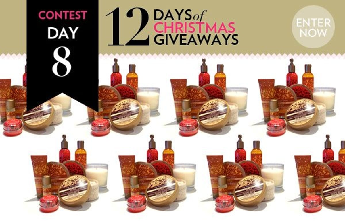 12 Days of Christmas Giveaways: Enter to win one of eight The Body Shop holiday baskets!