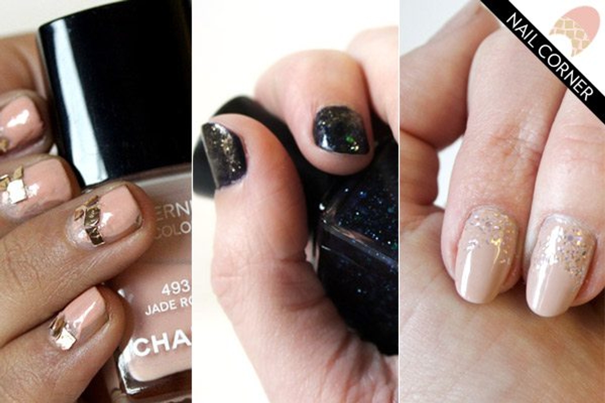 Nail Corner: 3 ways to a glitter mani with the galaxy nail, broken disco ball, and our Britney Spears "Toxic"-inspired design