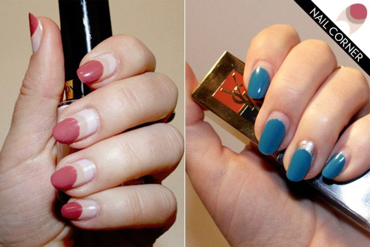 Nail Corner: Two versions of the crescent moon manicure