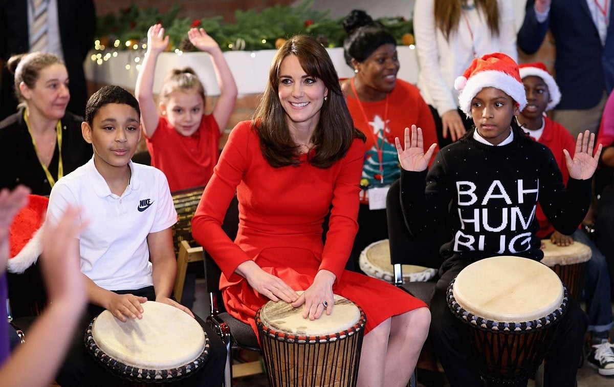 kate middleton anne freud centre christmas party alexander mcqueen