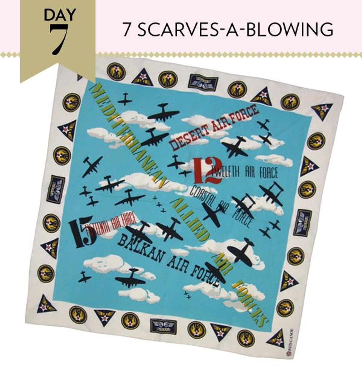 12 Days of Christmas Giveaways: Enter to win one of seven Red Canoe retro scarves!
