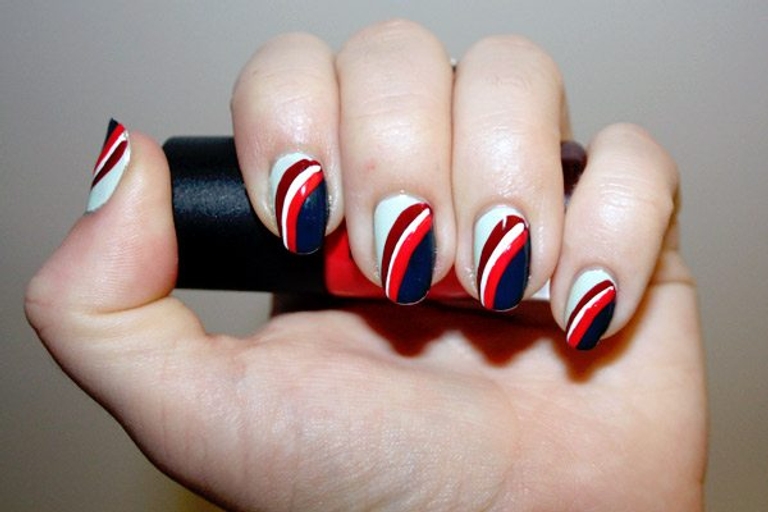 Nail Corner: A handful of holiday manicures including candy stripes, Hanukkah toys, and Christmas trees!
