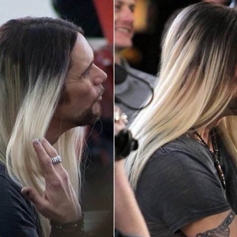 Guess which star now has long, blonde ombré hair?