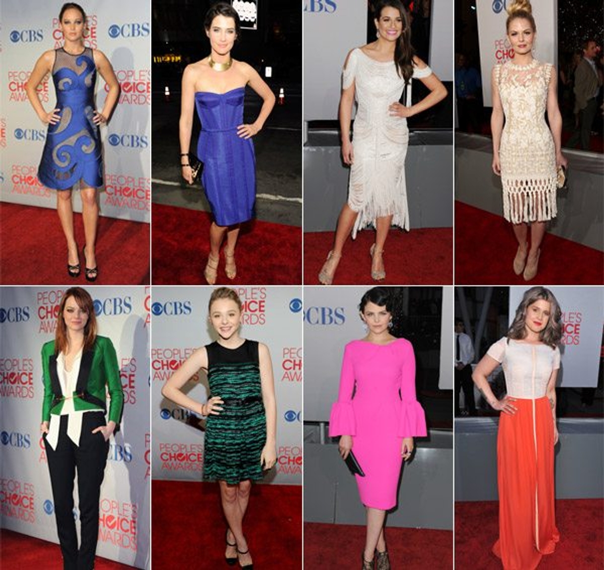 Who wore it best? The top trends from the People's Choice Awards red carpet including Emma Stone, Lea Michelle, and more!