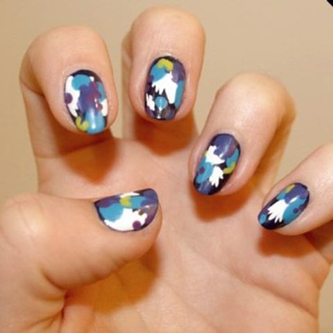 Nail Corner: LFW edition! A vibrant manicure inspired by Erdem's Fall 2012 prints
