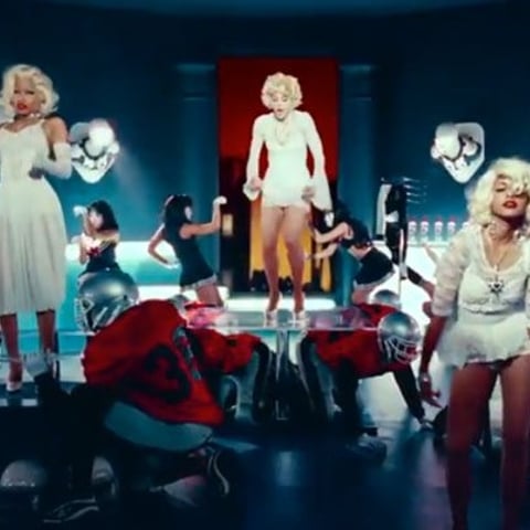 Our top 10 moments from Madonna's new "Give Me All Your Luvin" video with M.I.A and Nicki Minaj