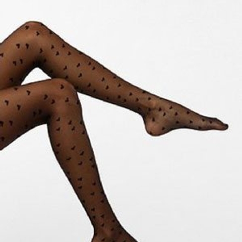 Daily steal: Sheer heart-print tights, $14