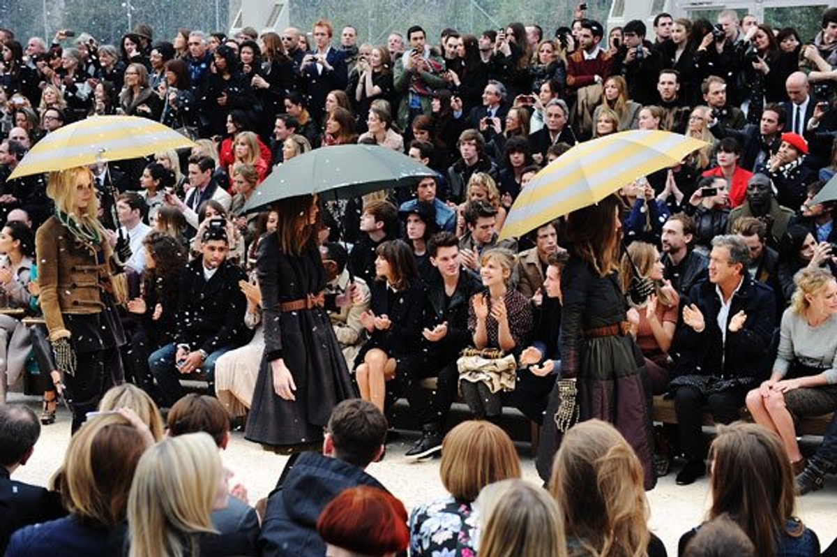 The Burberry finale shot by Gareth Cattermole/Getty Images
