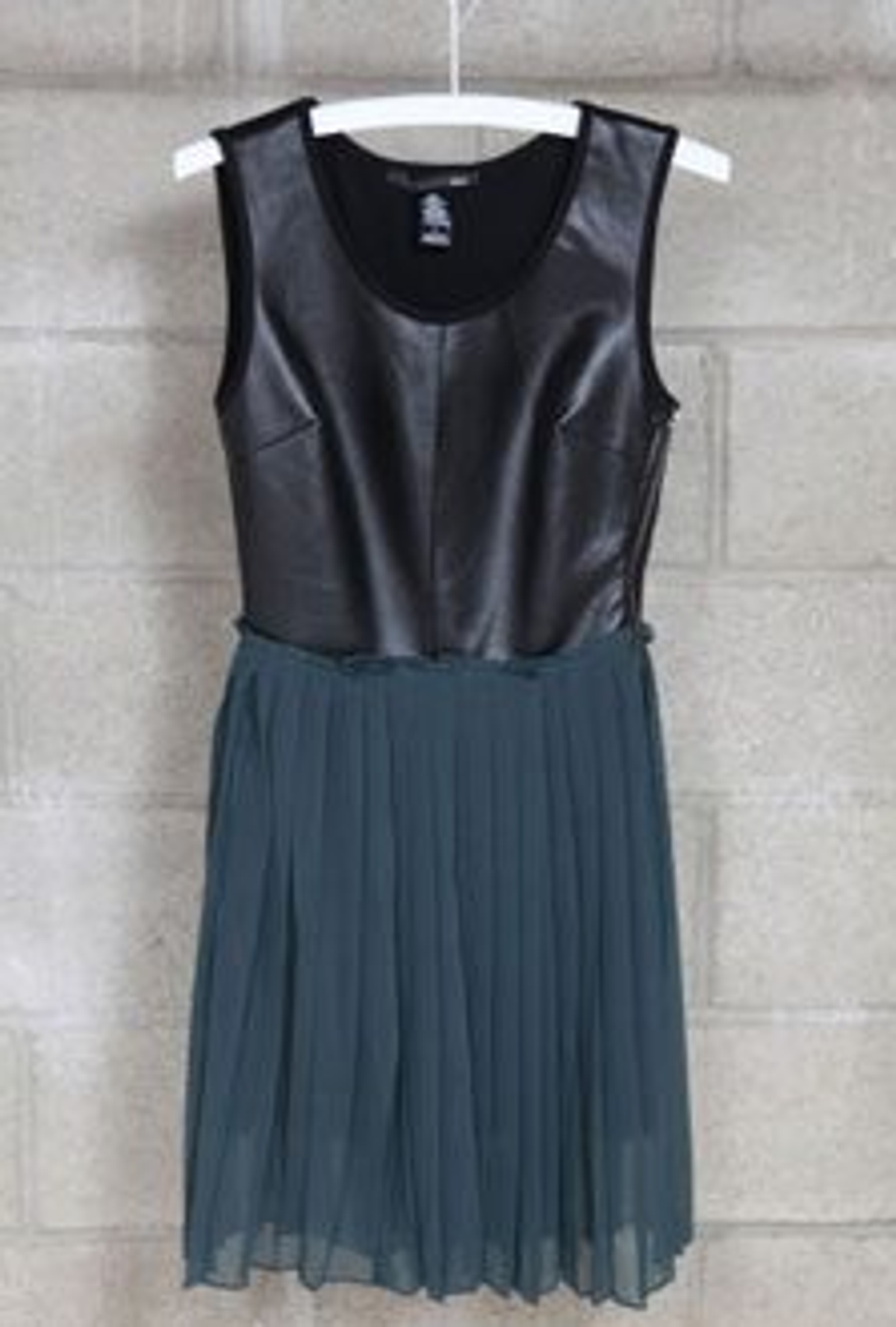 strapless open back dress Dolce Cabo Vegan Leather Short Pleated Skirt in Black at Nordstrom Rack, Size Medium main image 1