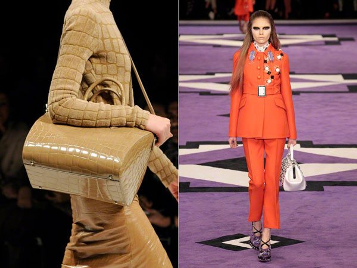 Max Mara (left) and Prada (right) shot by Peter Stigter