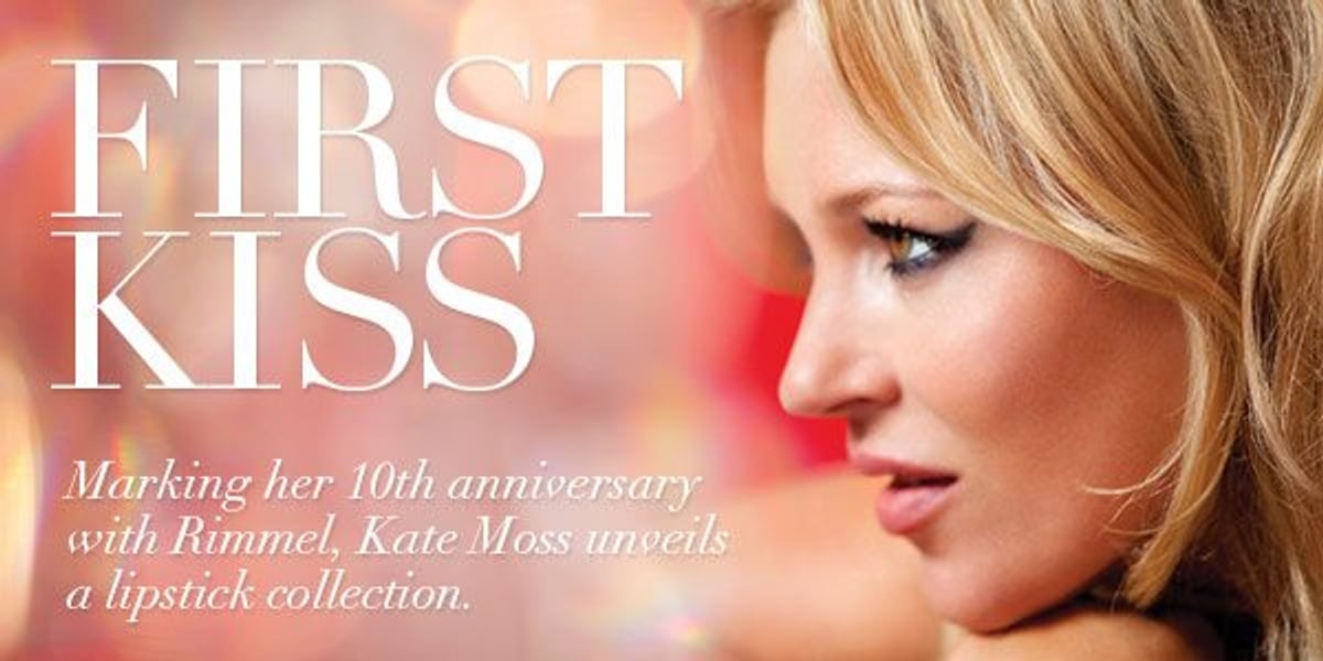 Kate Moss: First kiss