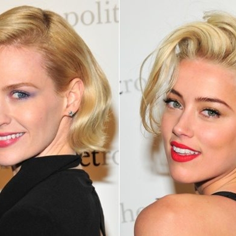 Red carpet beauty battle! Which blonde did it best: January Jones or Amber Heard?