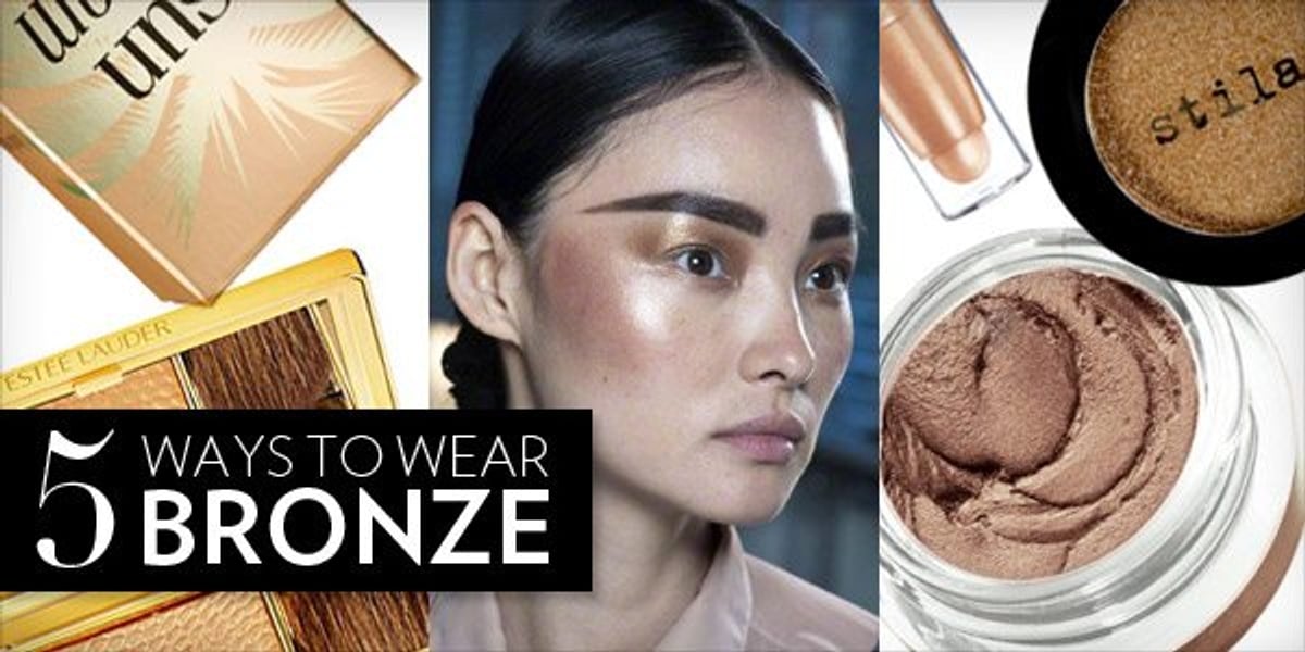 From Jean Paul Gaultier and Haider Ackermann to Elizabeth Olsen and Lily Collins: 5 ways to wear bronze on your eyes and cheeks this season!