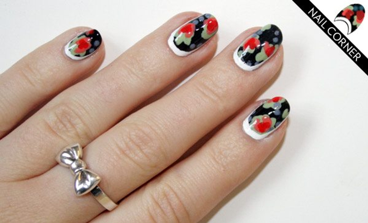 Nail Corner: A floral-print manicure for spring inspired by Denis Gagnon