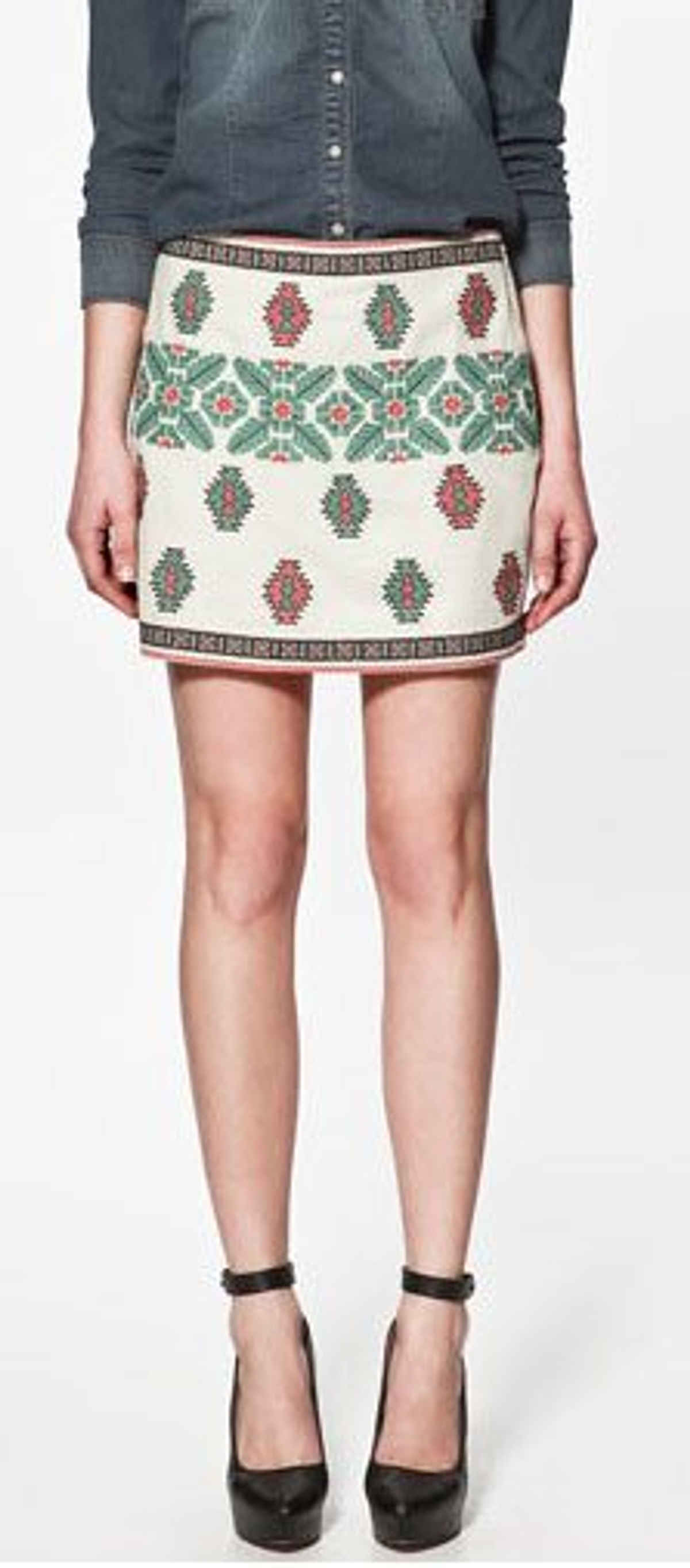 Daily steal: Embroidered miniskirt, $60