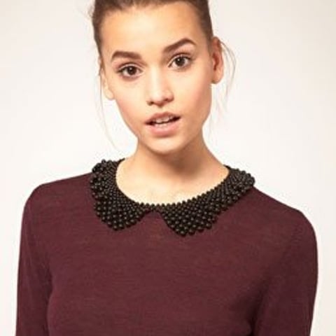 Daily steal: Beaded Peter Pan style collar, $32