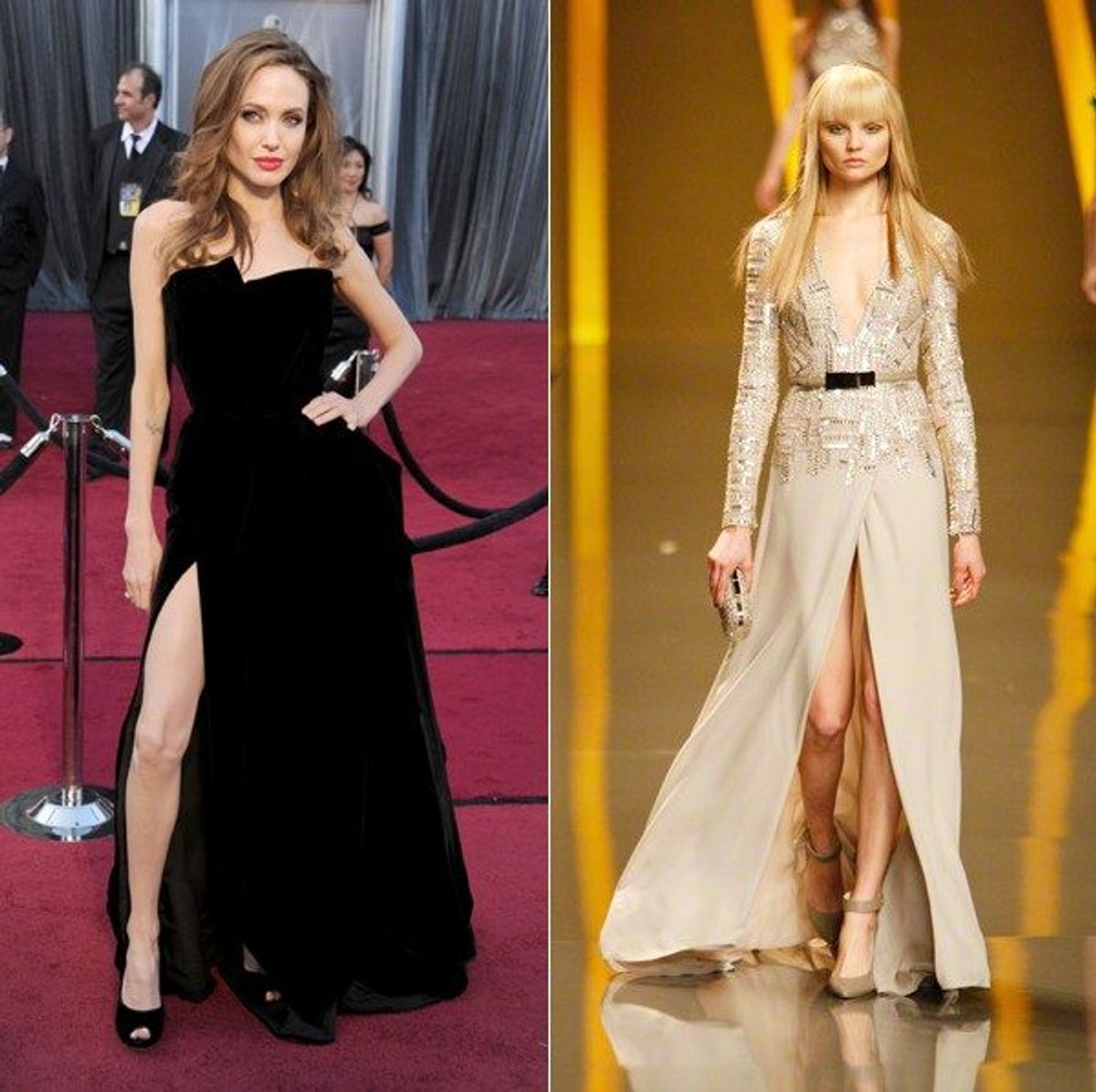 anna molinari black dress satc Anna Sawai 2025 Vanity Fair Black Shimmer Strapless Sheath Gown