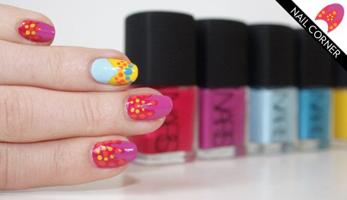 Nail Corner: All 5 vibrant Thakoon for Nars nail polish colours in one manicure!