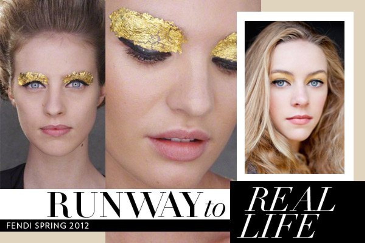 Left: Fendi Spring 2012 photography by Peter Stigter. Right: Photography and makeup by Dallas Curow. Model: Alana/Folio Montreal.