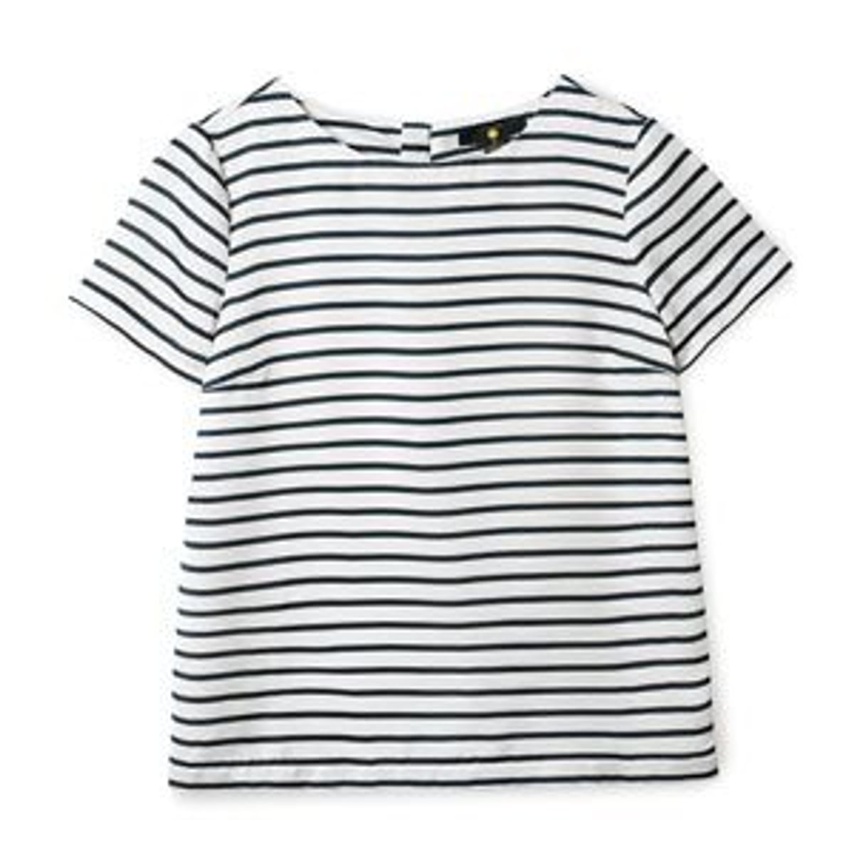 Daily steal: Striped navy tee, $25