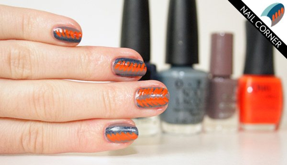 Nail Corner: A tribal manicure inspired by Burberry Prorsum’s zig-zaggy prints