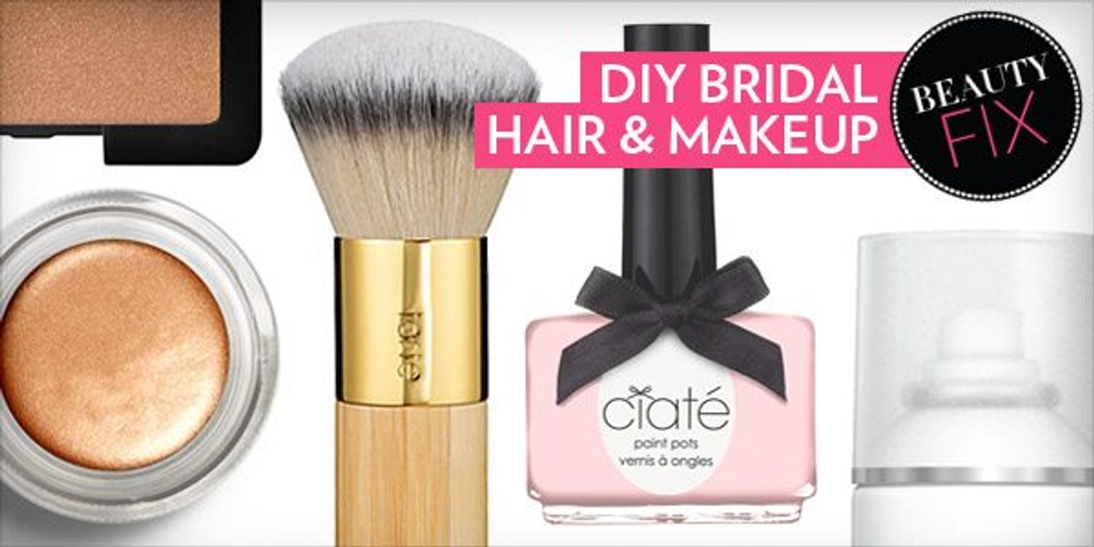 Beauty Fix: How to do your own wedding hair and makeup, the best nail polish for brides and a clever way to add “something blue” to your beauty routine on the big day!