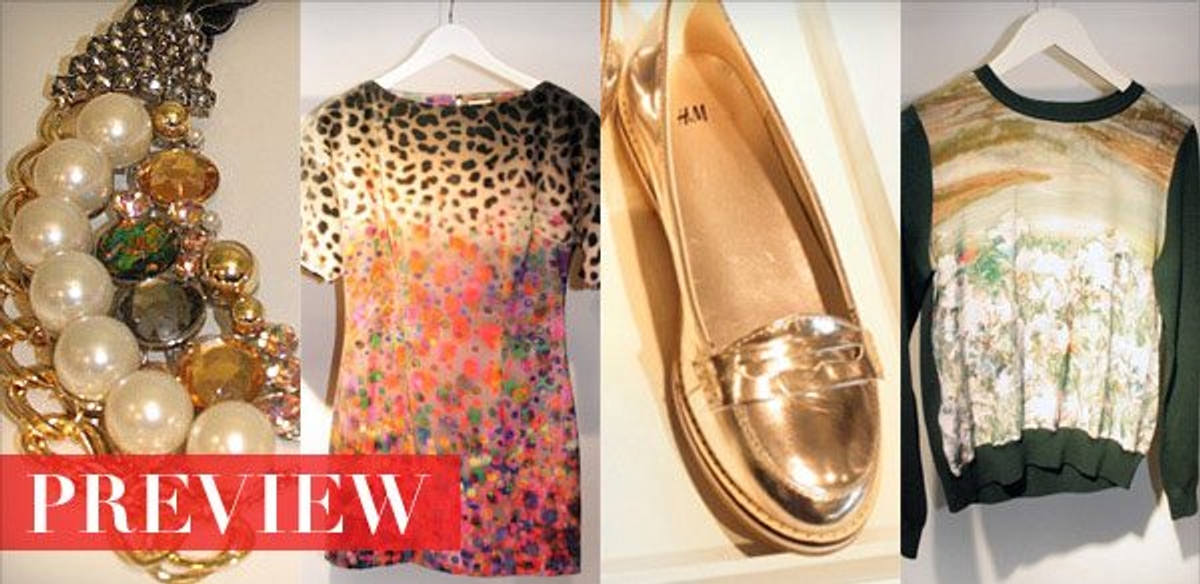 Check out 40 shots from H&M's upcoming fall collection (Bedazzled sweaters and floral prints inside!)