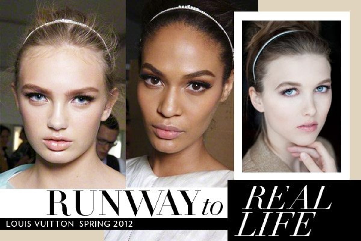 Left: Louis Vuitton Spring 2012 photography by Peter Stigter. Right: Photography and makeup by Dallas Curow. Model: Robin/Folio Montreal.