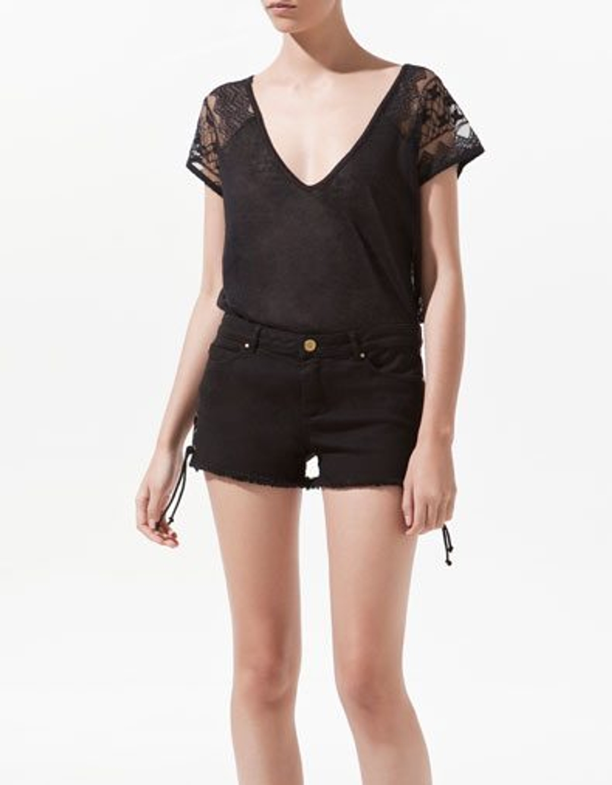 Daily Steal: Lace and linen T-shirt, $40