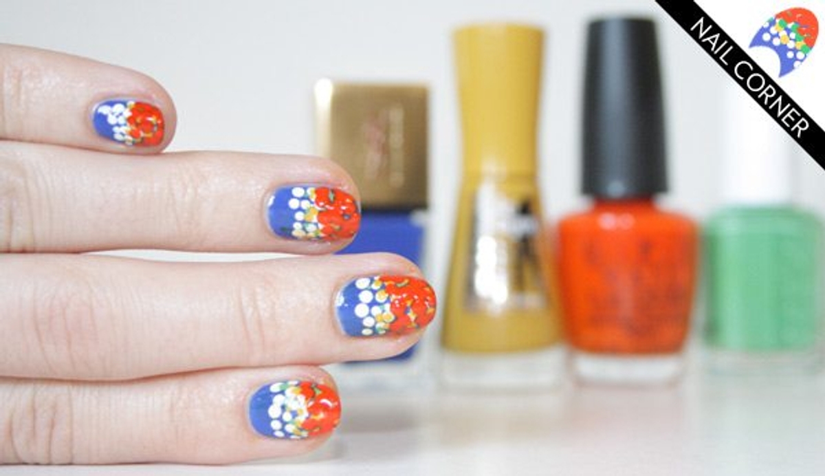 Nail Corner: Lots and lots of floral dots for a Marc Jacobs Resort-inspired manicure!