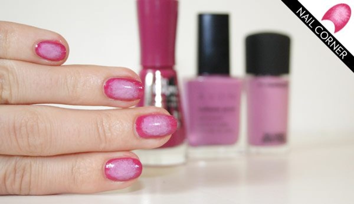Nail Corner: An easy-to-do oval ombré outline manicure!