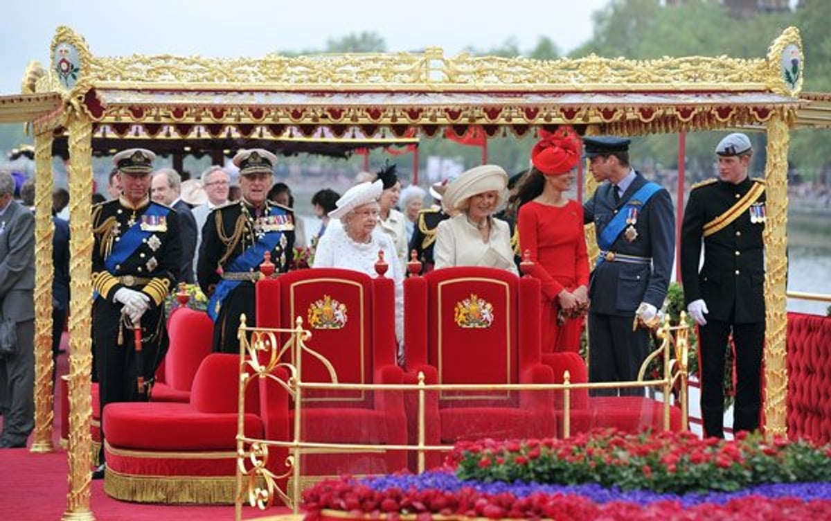 All the glorious royal wardrobe details from Queen Elizabeth's Diamond Jubilee pageant!