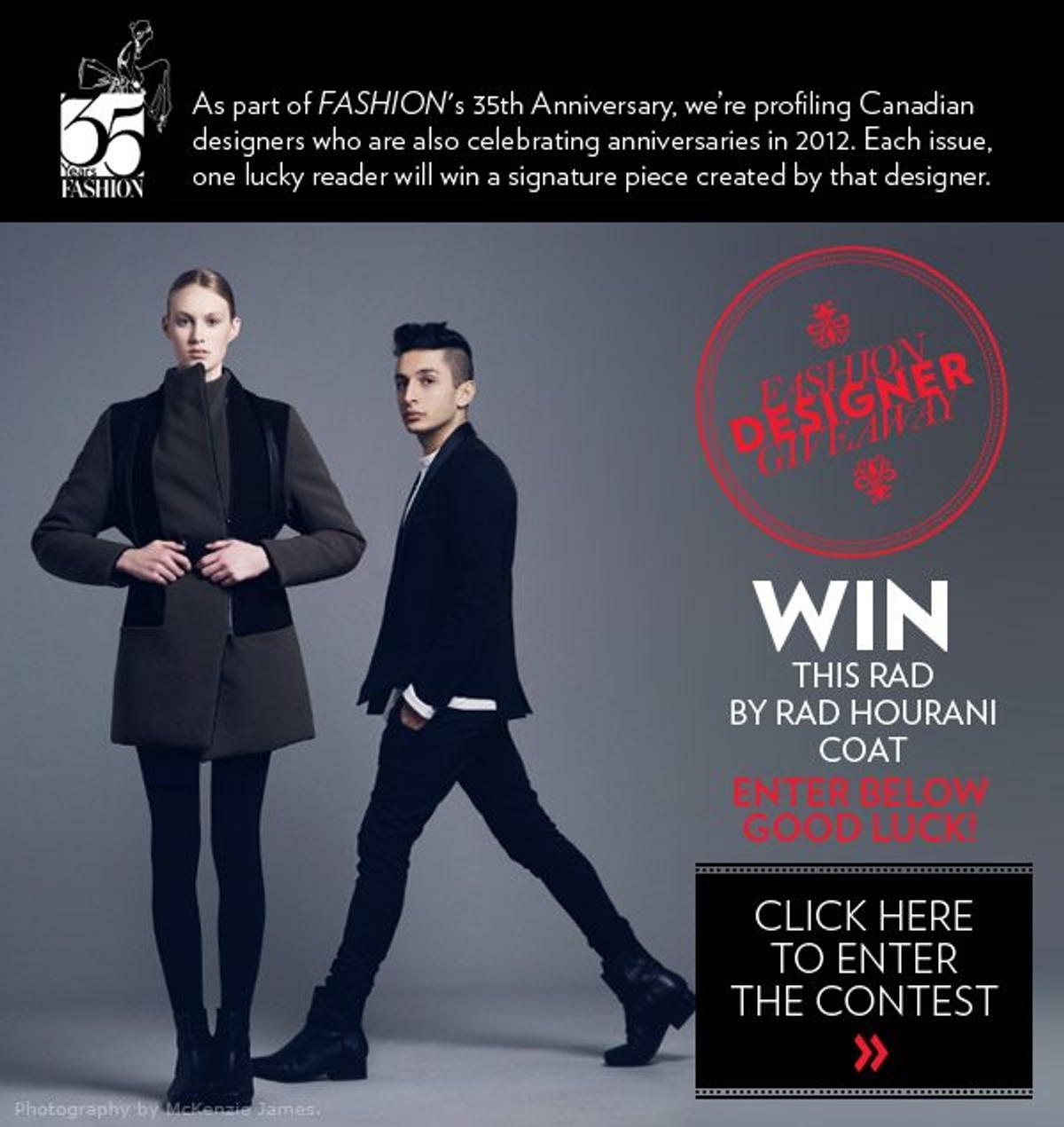 FASHION designer giveaway: Enter to win this Rad by Rad Hourani coat