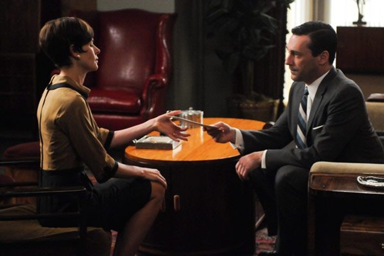 Mad Men Recap: Season 5 closes out with more affairs (and hints of future affairs!), more sixties-era psychosis and more punch-outs!