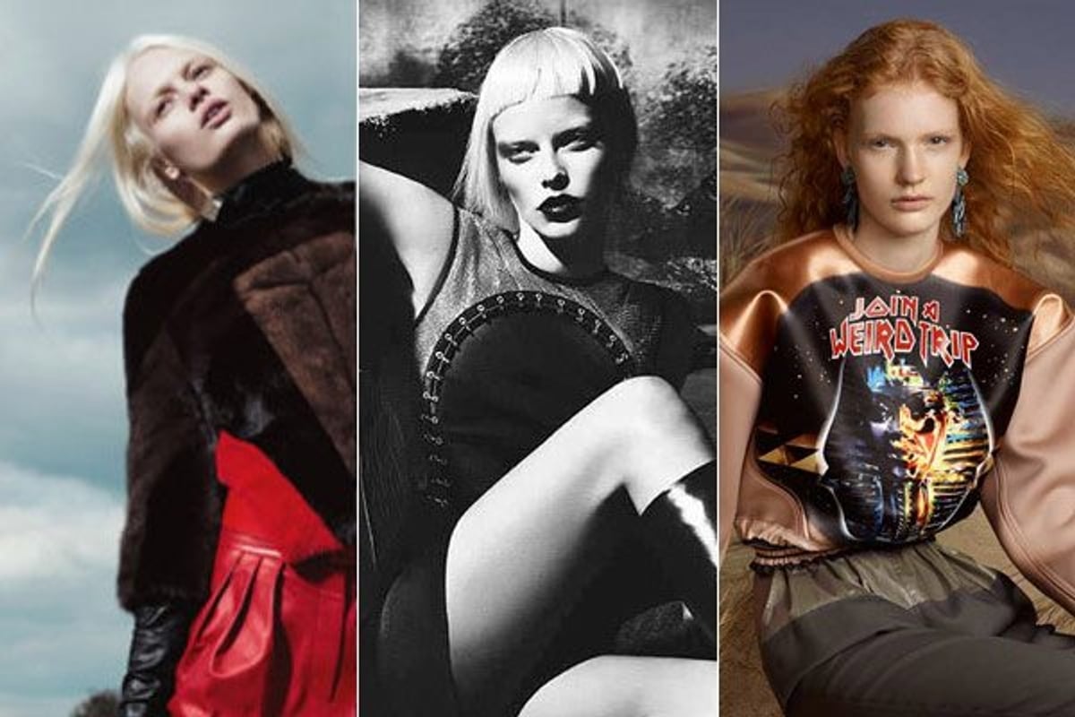 The complete Fall 2012 campaign gallery featuring Burberry, Givenchy, Balenciaga, Versace, Vuitton and more!