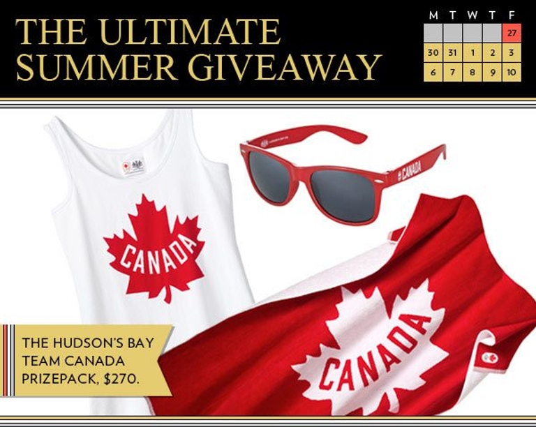 Enter to win a Team Canada prize pack from The Hudson’s Bay!
