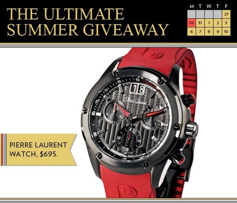 Enter to win a $695 watch from Pierre Laurent!
