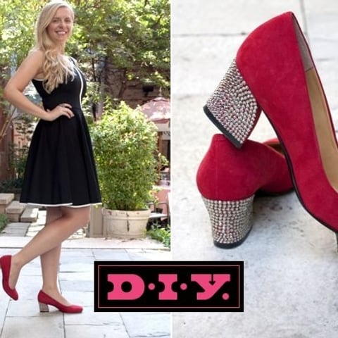 Designer DIY: Bring on the jewels! 3 easy steps to update a pair of pumps