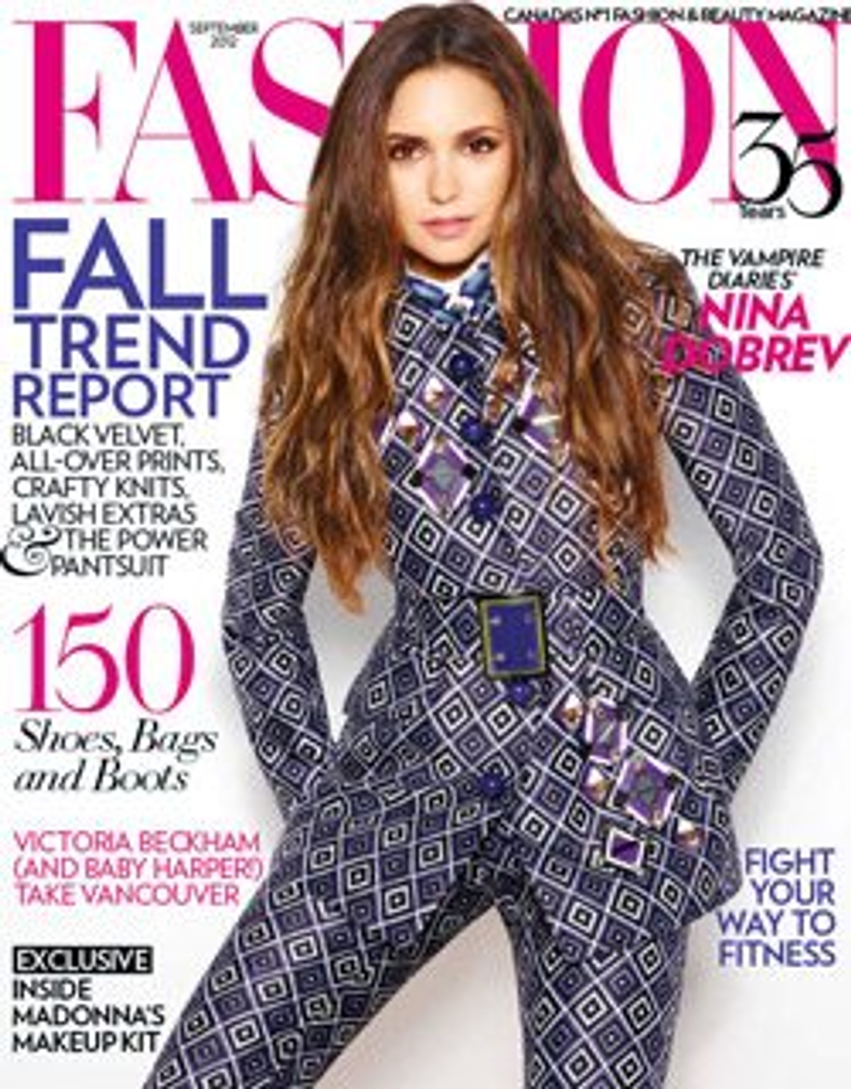 FASHION Magazine September 2012. Nina Dobrev. Photography by Gabor Jurina and styled by Zeina Esmail.