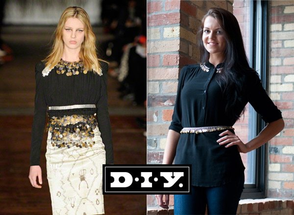 Designer DIY: Altuzarra Fall 2012 coin blouse