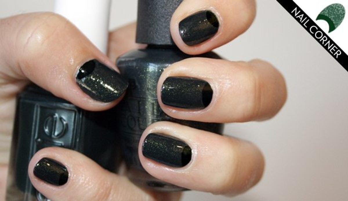 Nail Corner Jewel Tones Monochromatic Moon Mani