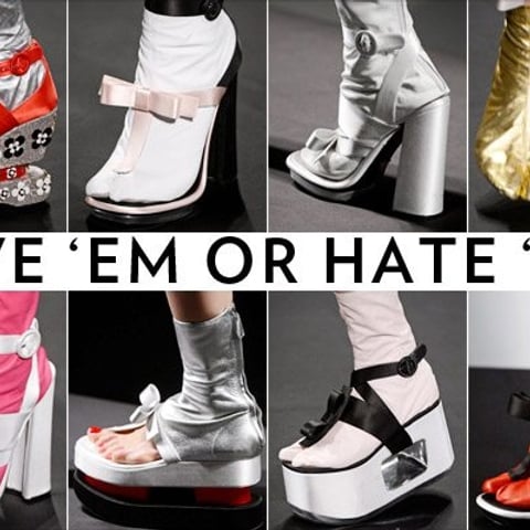 22 Prada shoe close-up photos that beg the question: How do you really feel about the toe/thong/sock/platform?