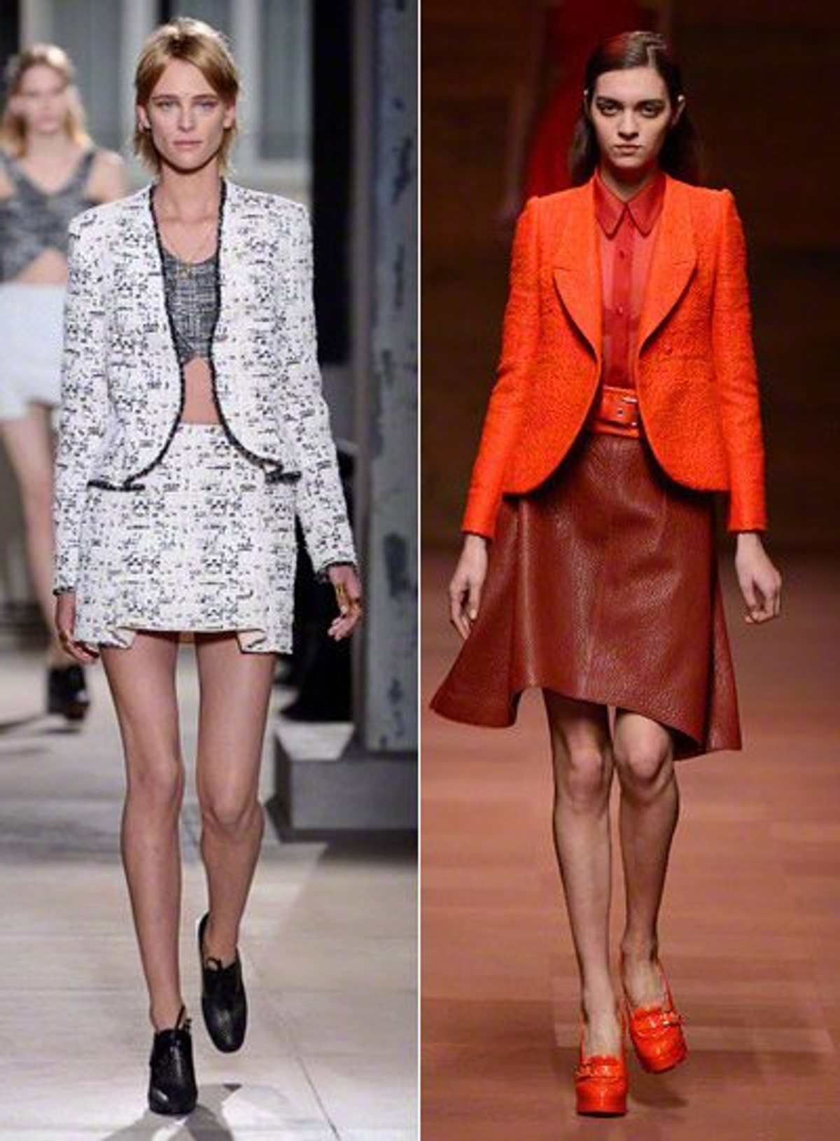 Balenciaga Carven Suits Spring 2013