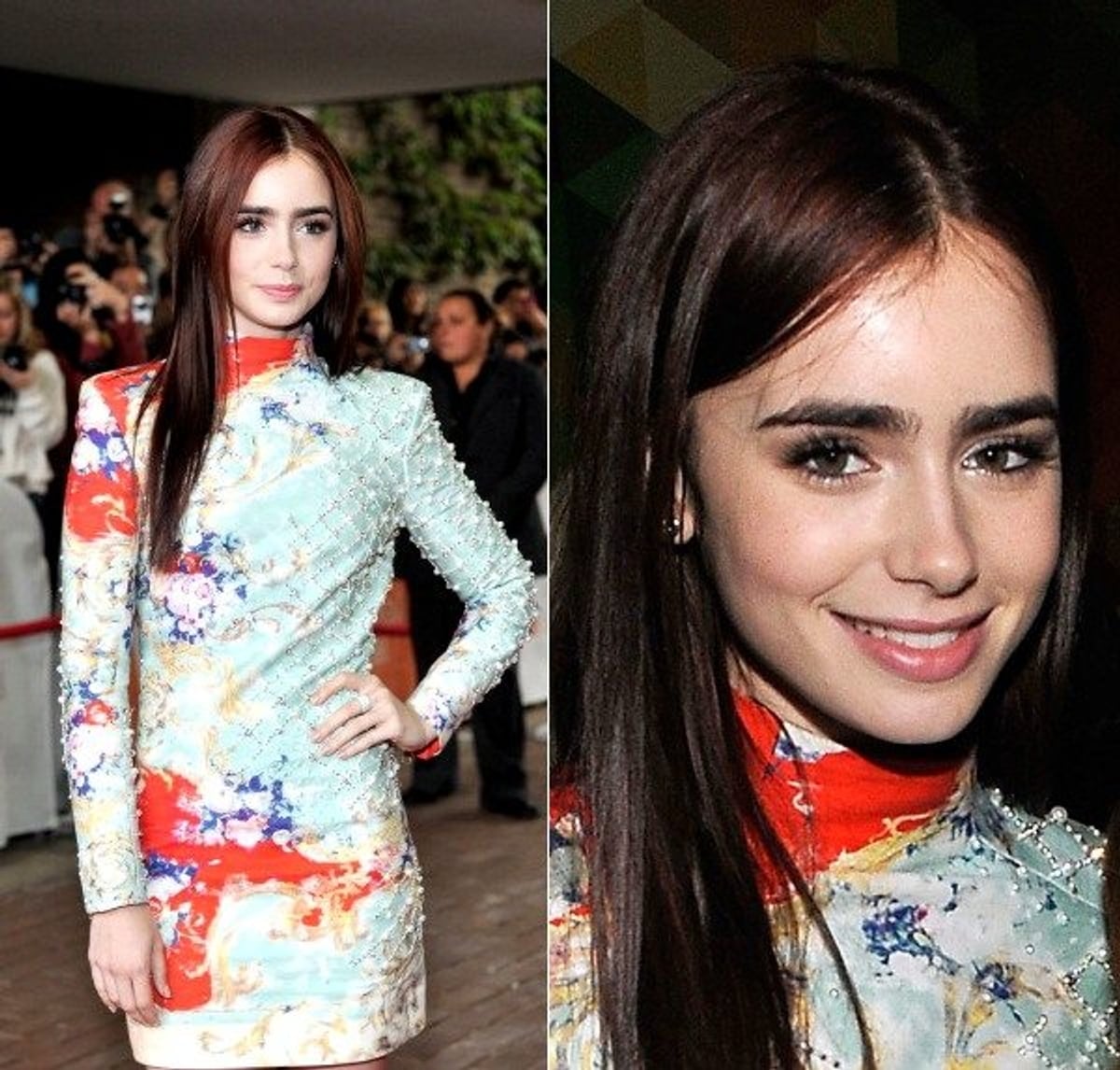 Lily Collins Toronto TIFF 2012 Red Carpet Hair Makeup