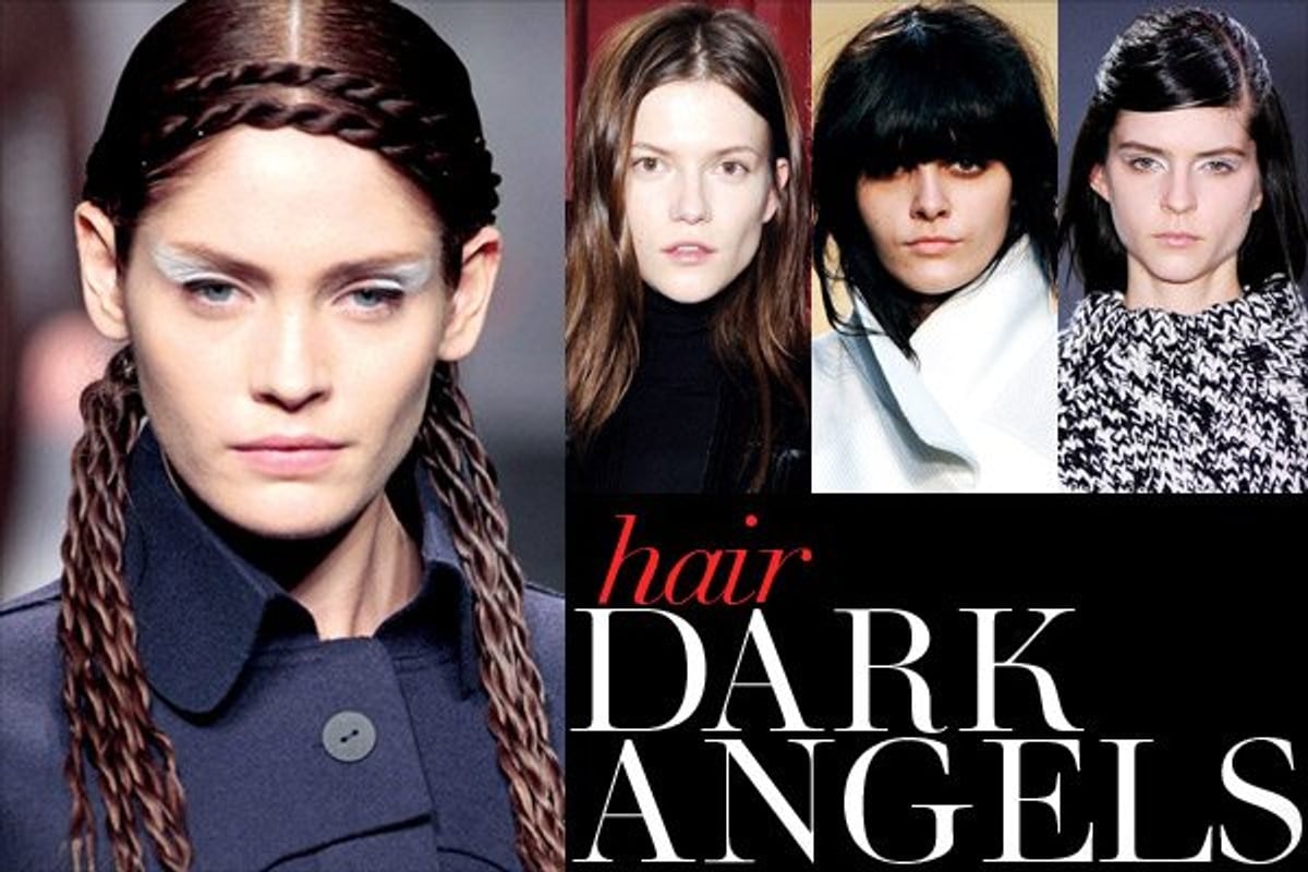 Brunettes overshadowed the Fall 2012 runways.