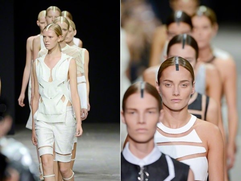 Alexander Wang Spring 2013 backstage beauty