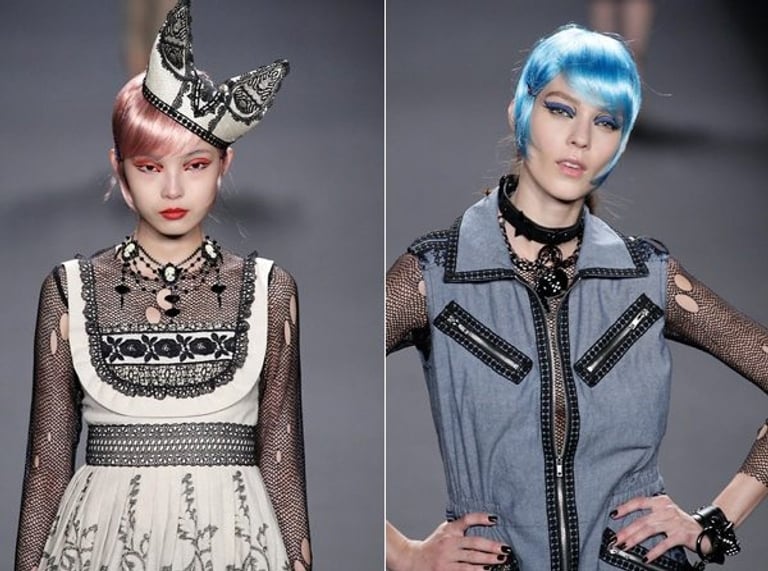 Anna Sui Spring 2013 backstage beauty